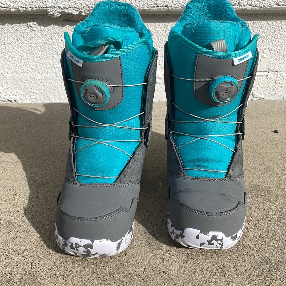 Burton Zipline BOA Snowboard Boots Kids' Size 5